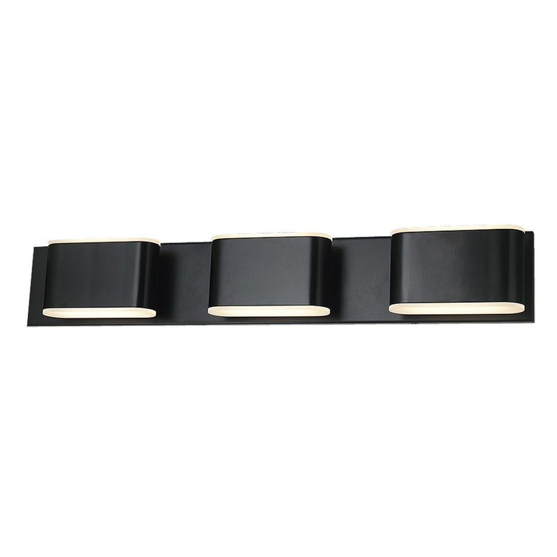 Abra Lighting Bianca 6 Light Metal Vanity Fixture, Black