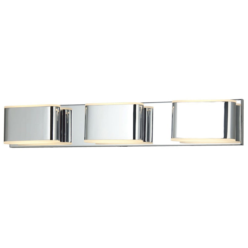 Abra Lighting Bianca 6 Light Metal Vanity Fixture, Chrome