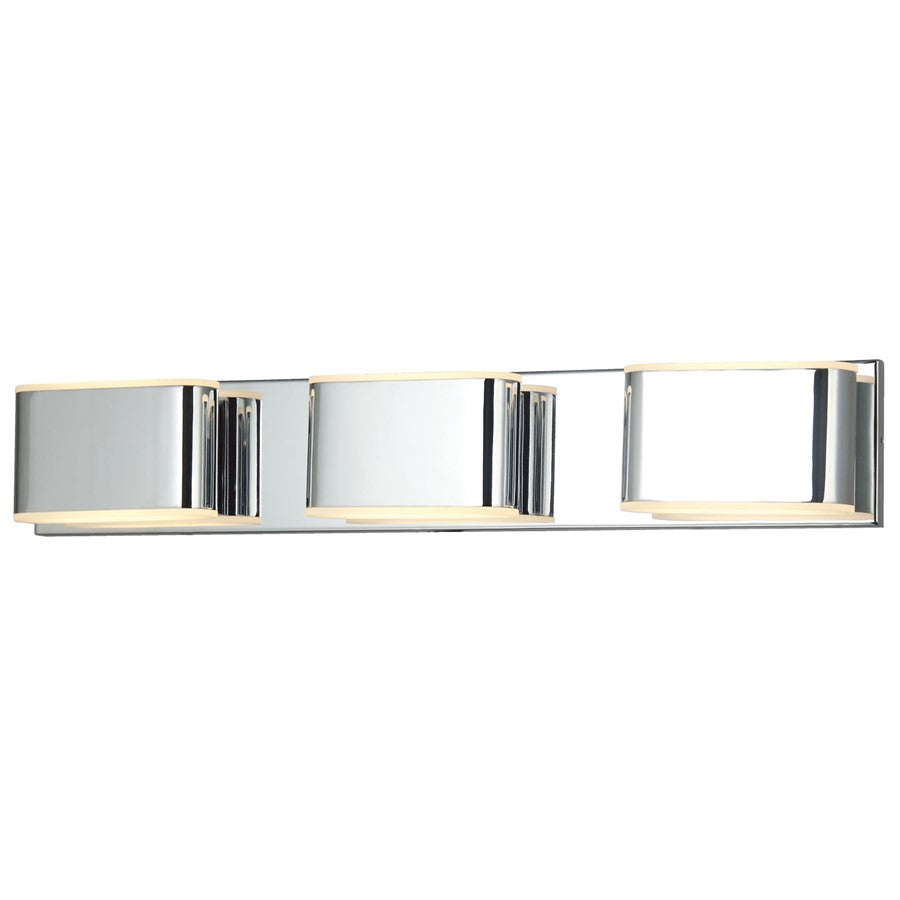 Abra Lighting Bianca 6 Light Metal Vanity Fixture, Chrome