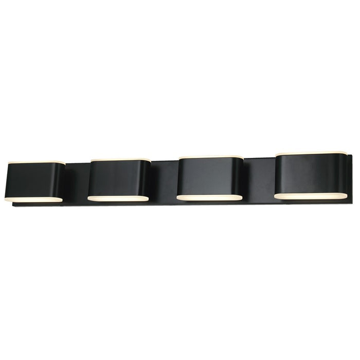 Abra Lighting Bianca 8 Light Metal Vanity Fixture, Black