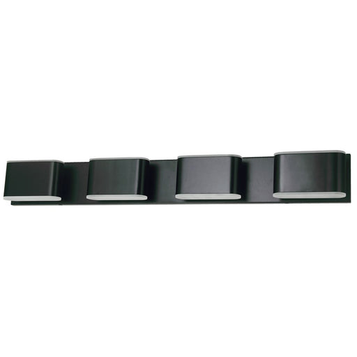 Abra Lighting Bianca 8 Light Metal Vanity Fixture, Black