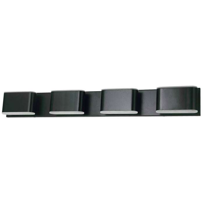 Abra Lighting Bianca 8 Light Metal Vanity Fixture, Black