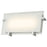 Abra Lighting Matrix 12" Frost Flat Panel Wall Light, Chrome