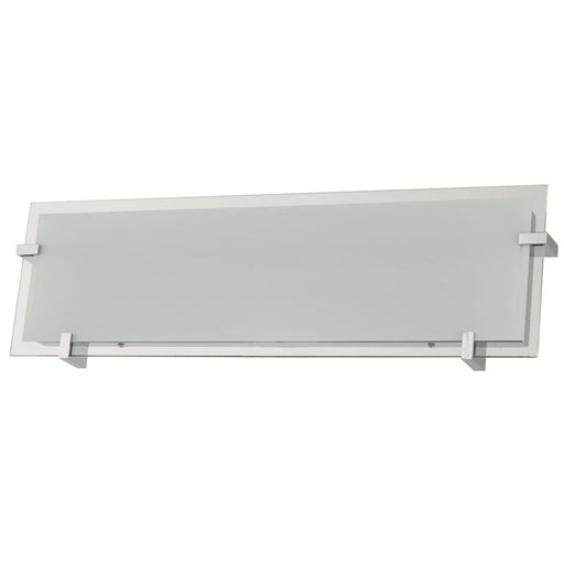 Abra Lighting Matrix 20" Frost Flat Panel Wall Light, Chrome