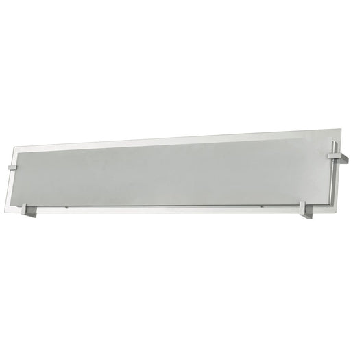 Abra Lighting Matrix 30" Frost Flat Panel Wall Light, Chrome