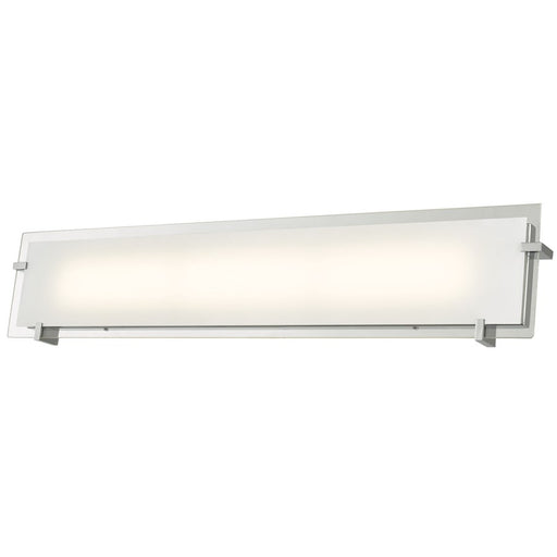 Abra Lighting Matrix 30" Frost Flat Panel Wall Light, Chrome