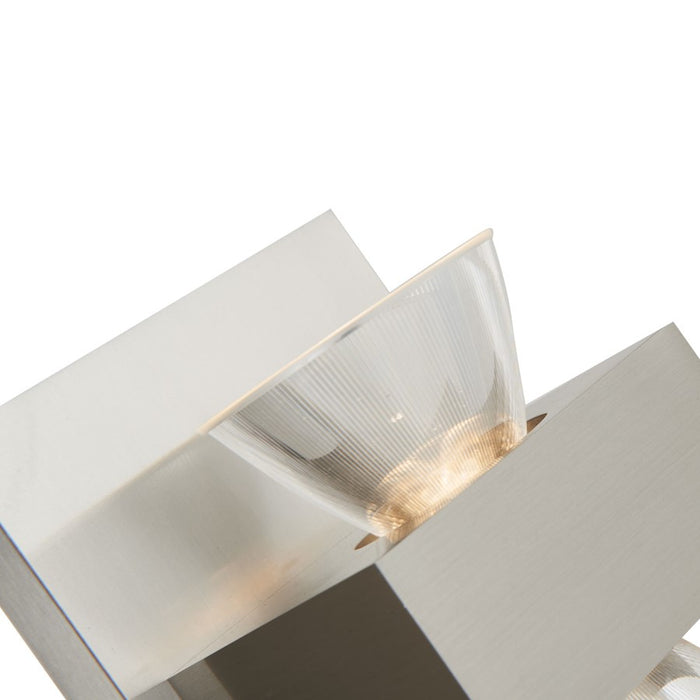 Abra Lighting Jet 2 Light Up/Down Vanity or Wall Fixture, Nickel