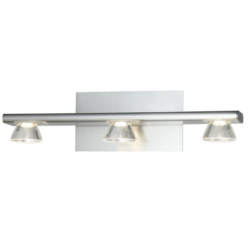 Abra Lighting Jet 3 Light Up or Down Vanity Wall Light, Nickel