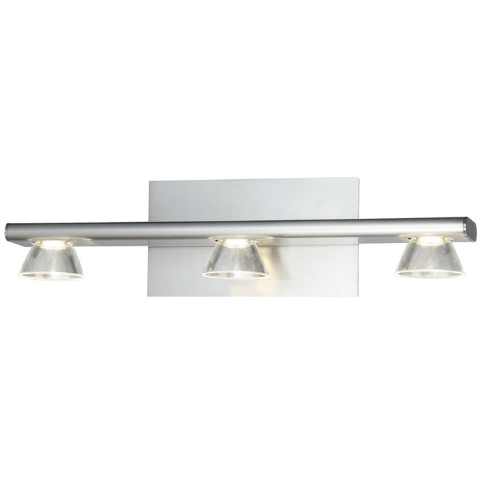 Abra Lighting Jet 3 Light Up or Down Vanity Wall Light, Nickel