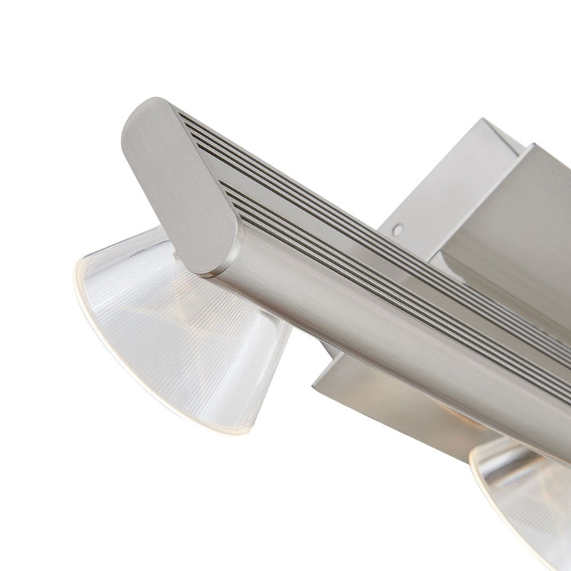 Abra Lighting Jet 3 Light Up or Down Vanity Wall Light, Nickel