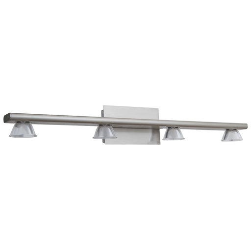 Abra Lighting Jet 4 Light Light Up or Down Vanity Wall Light, Nickel