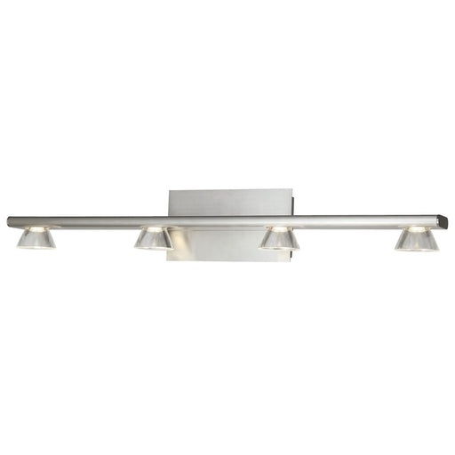 Abra Lighting Jet 4 Light Light Up or Down Vanity Wall Light, Nickel