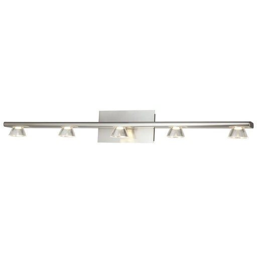 Abra Lighting Jet 5Lt 5Lt Up or Down Vanity Wall Light, Nickel - 20066WV-BN-JET