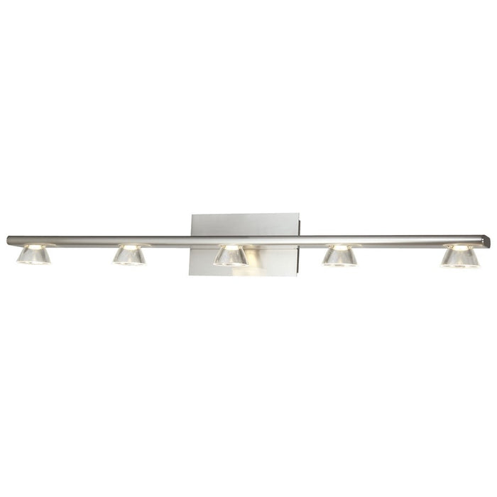Abra Lighting Jet 5Lt 5Lt Up or Down Vanity Wall Light, Nickel - 20066WV-BN-JET
