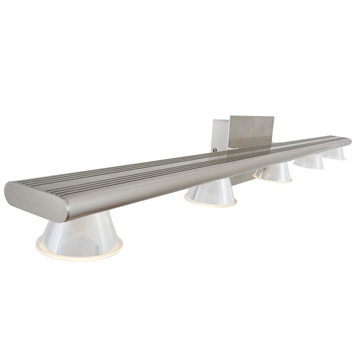 Abra Lighting Jet 5 Light Up or Down Vanity Wall Light, Nickel