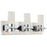 Abra Lighting Krypton 6 Light Solid Crystal Vanity, Chrome