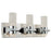 Abra Lighting Krypton 6 Light Solid Crystal Vanity, Chrome