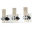 Abra Lighting Krypton 6 Light Solid Crystal Vanity, Chrome