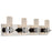 Abra Lighting Krypton 8 Light Solid Crystal Vanity, Chrome