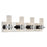 Abra Lighting Krypton 8 Light Solid Crystal Vanity, Chrome