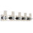 Abra Lighting Krypton 10 LightSolid Crystal Vanity, Chrome