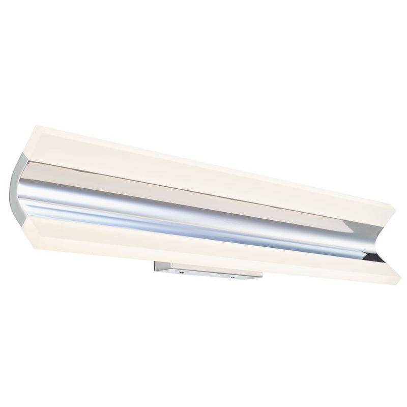 Abra Lighting Eros 2 Light 24" Curved Twin Bar Vanity, Chrome
