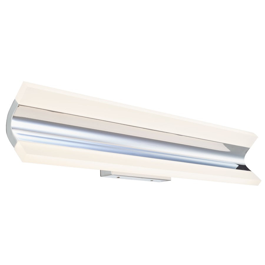 Abra Lighting Eros 2 Light 24" Curved Twin Bar Vanity, Chrome