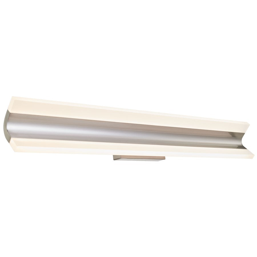 Abra Lighting Eros 2 Light 32" Curved Twin Bar Vanity, Nickel