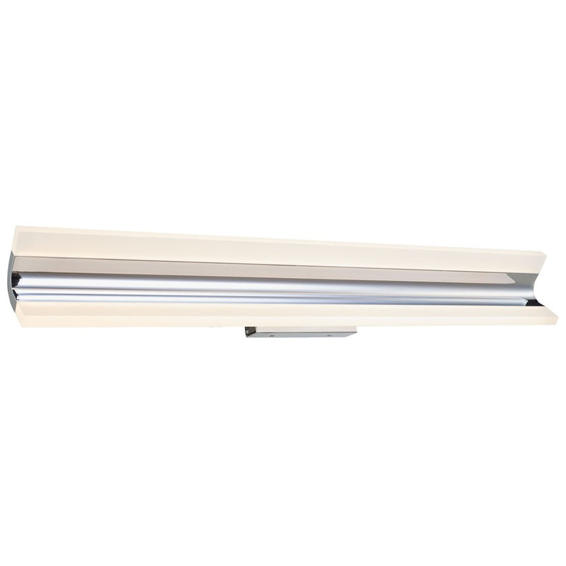 Abra Lighting Eros 2 Light 32" Curved Twin Bar Vanity, Chrome