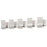 Abra Lighting Fang 14 Light Curved Frosted Vanity, Chrome