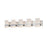 Abra Lighting Fang 14 Light Curved Frosted Vanity, Chrome