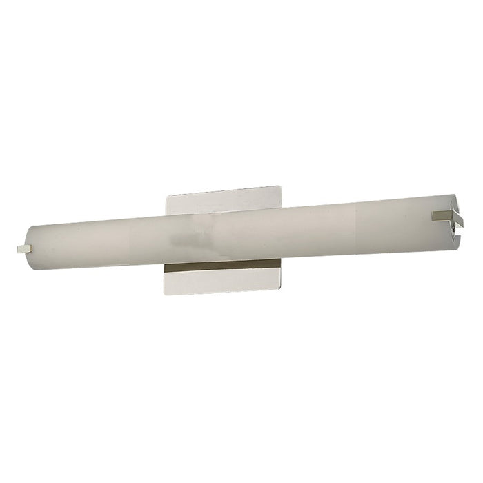 Abra Lighting Squire 1 Light 20" Round Opal Glass Vanity, Nickel