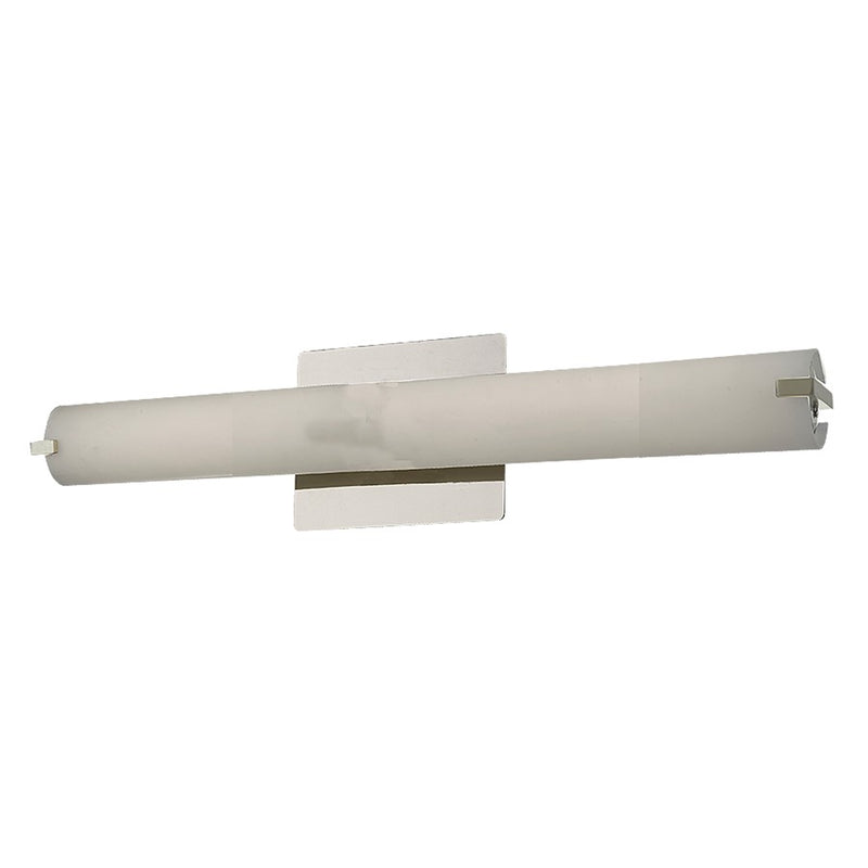 Abra Lighting Squire 1 Light 20" Round Opal Glass Vanity, Nickel