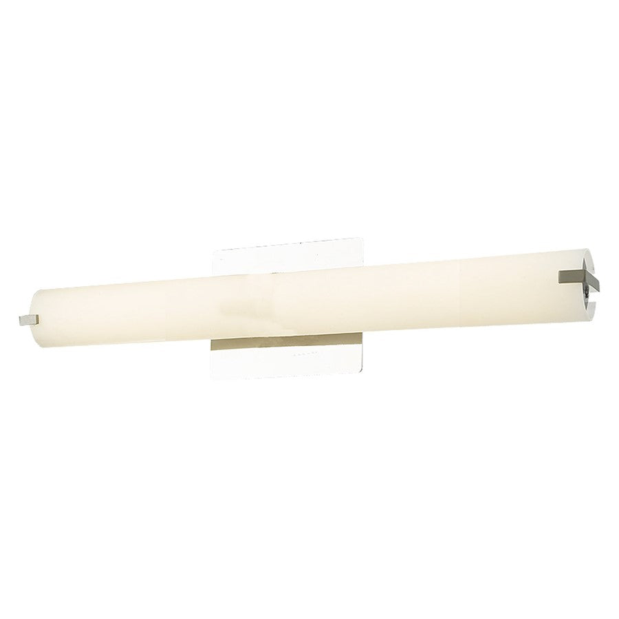 Abra Lighting Squire 1 Light 20" Round Opal Glass Vanity, Chrome
