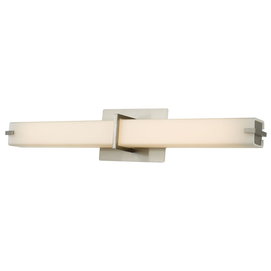 Abra Lighting Squire 1 Light 26" Square Wall Fixture, Nickel