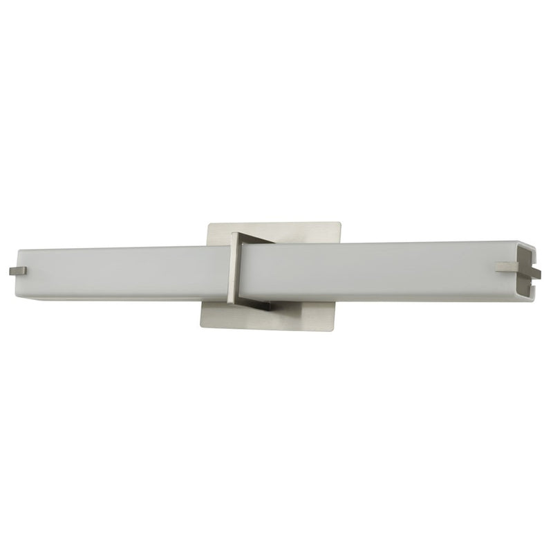 Abra Lighting Squire 1 Light 26" Square Wall Fixture, Nickel