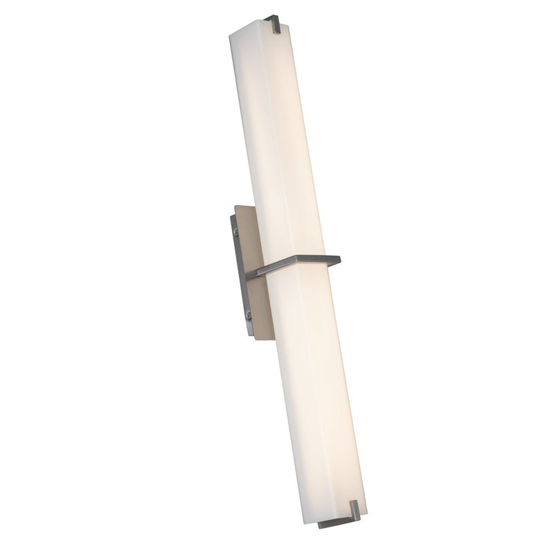 Abra Lighting Squire 1 Light 26" Square Wall Fixture, Nickel