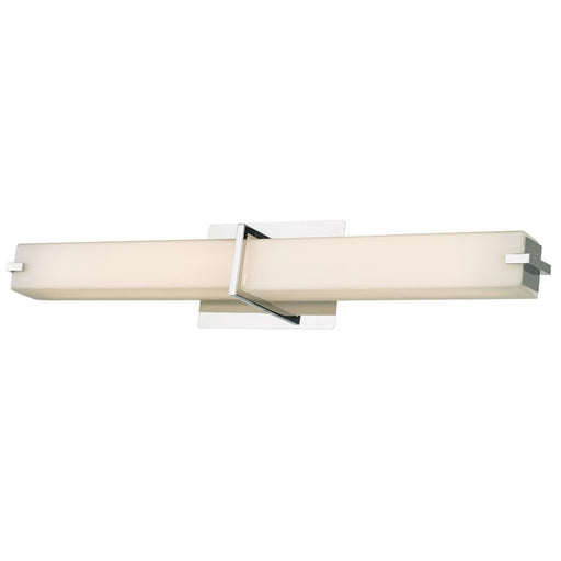 Abra Lighting Squire 1 Light 26" Square Wall Fixture, Chrome