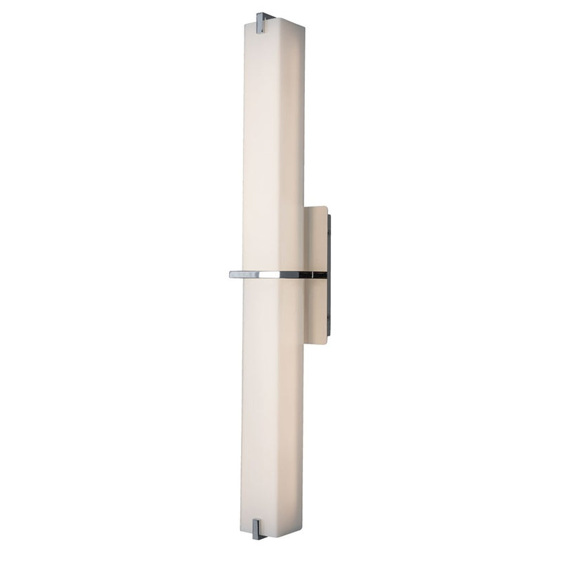 Abra Lighting Squire 1 Light 26" Square Wall Fixture, Chrome