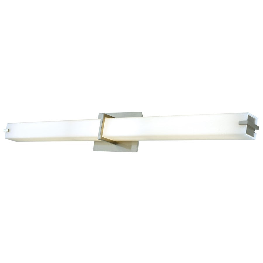 Abra Lighting Squire 1 Light 38" Square Wall Fixture, Nickel