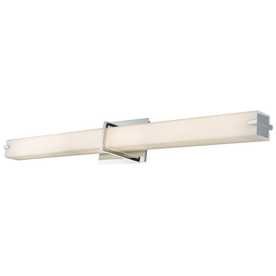Abra Lighting Squire 1 Light 38" Square Wall Fixture, Chrome