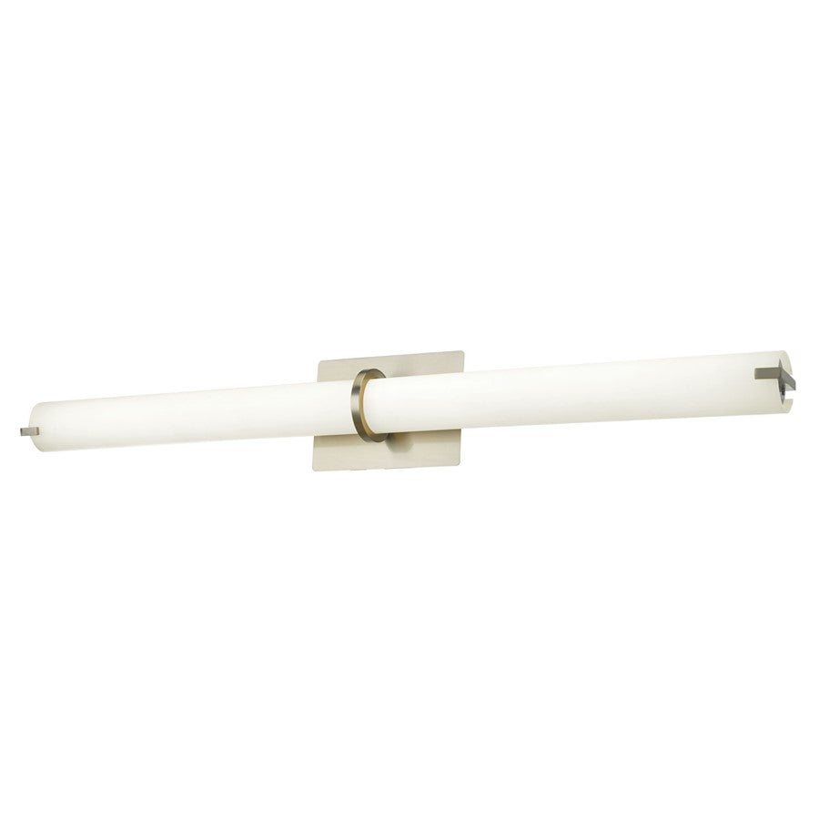 Abra Lighting Squire 1 Light 28" Round Wall Fixture, Nickel