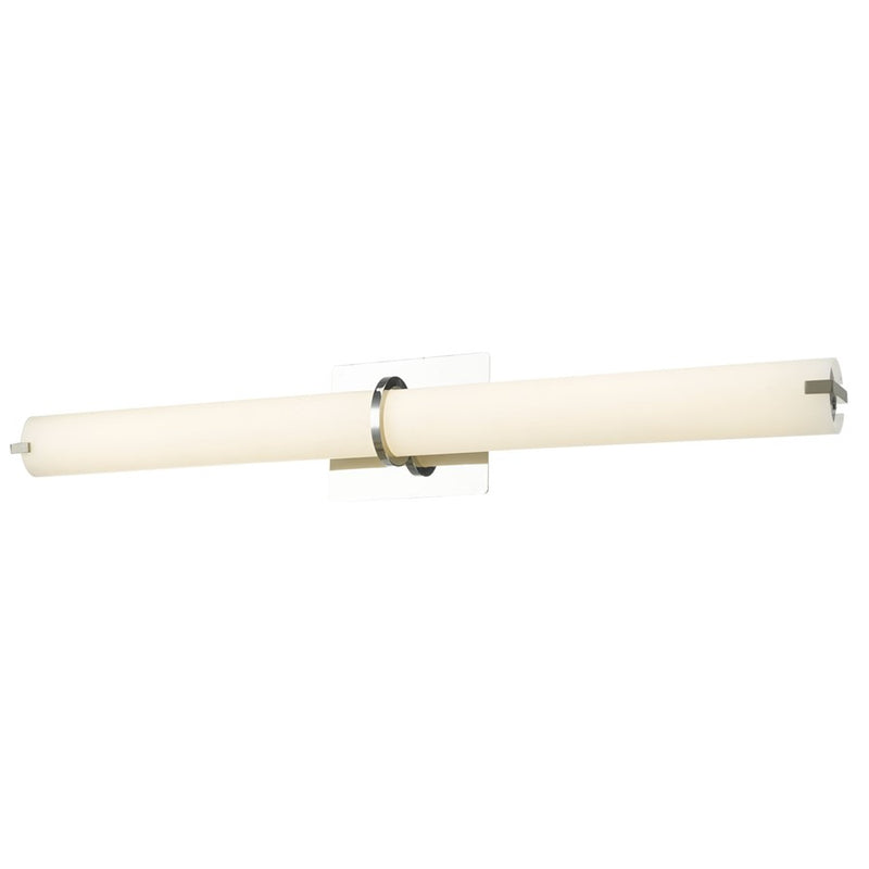 Abra Lighting Squire 1 Light 28" Round Wall Fixture, Chrome