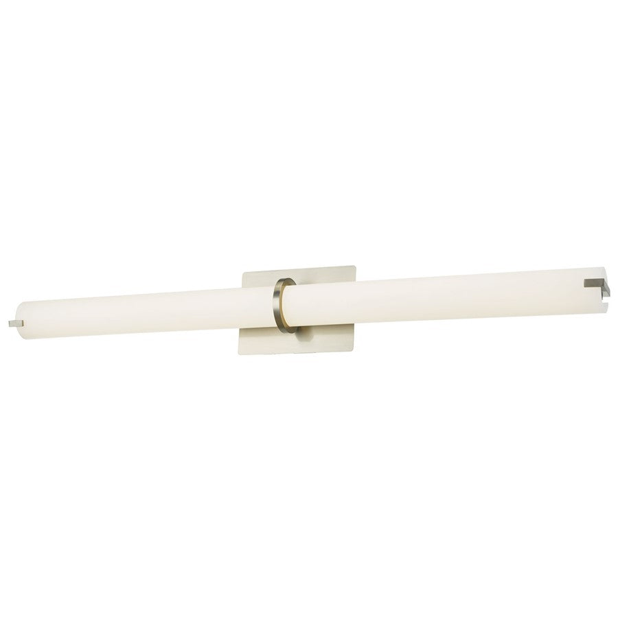 Abra Lighting Squire 1 Light 38" Round Wall Fixture, Nickel