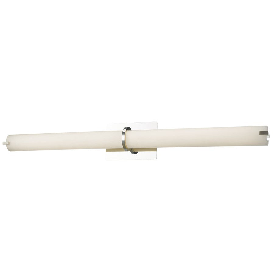 Abra Lighting Squire 1 Light 38" Round Wall Fixture, Chrome