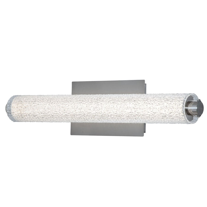 Abra Lighting Radius 1 Light 20" Diamond Tube LED Vanity, Nickel