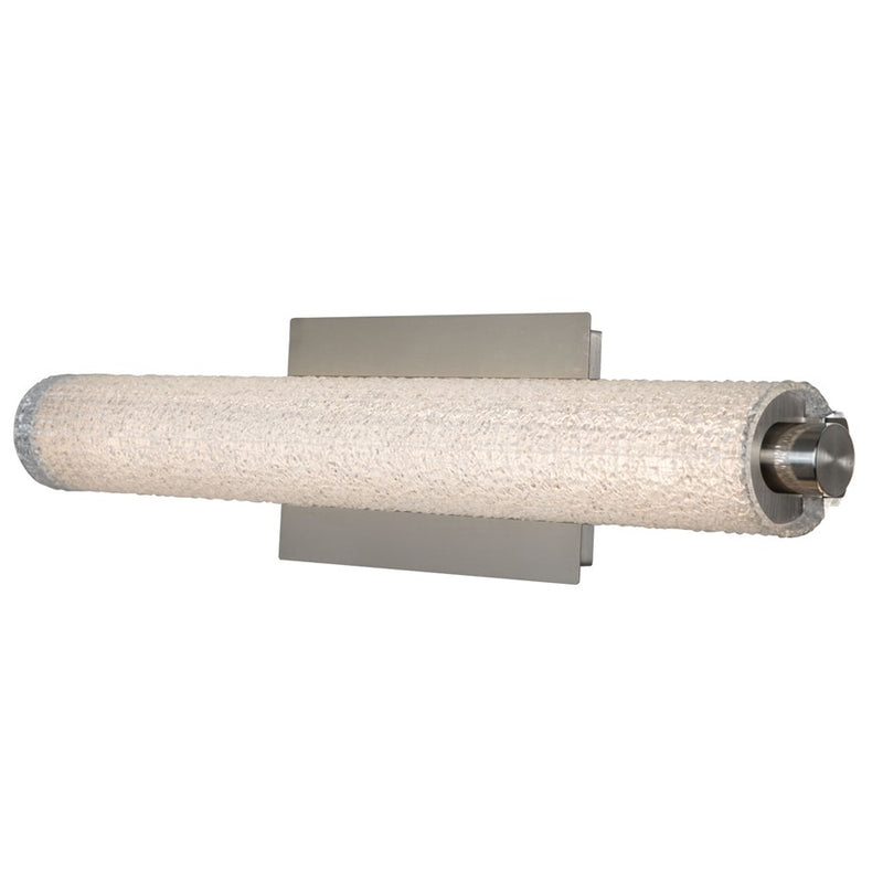 Abra Lighting Radius 1 Light 20" Diamond Tube LED Vanity, Nickel