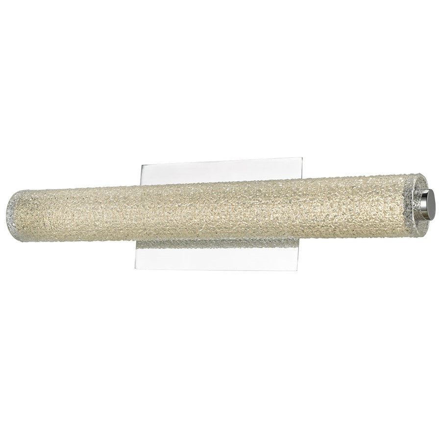 Abra Lighting Radius 1 Light 20" Diamond Tube LED Vanity, Chrome