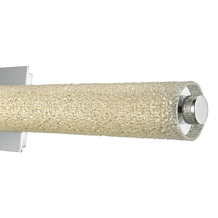 Abra Lighting Radius 1 Light 31" Diamond Tube LED Vanity, Chrome