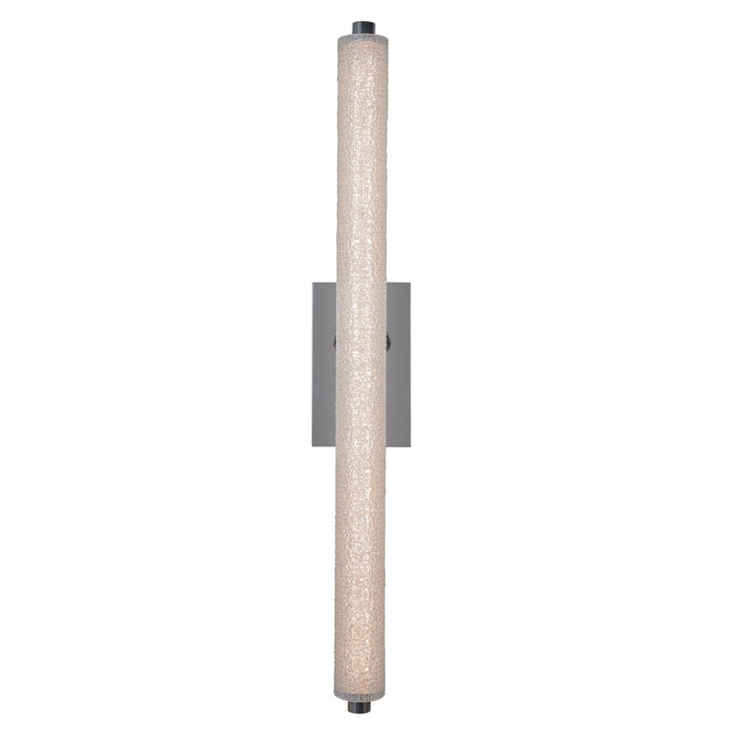 Abra Lighting Radius 1 Light 39" Diamond Tube LED Vanity, Chrome